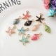 thumbnail image 3 of Prettyia, 10 Uds., , colgante de marinas, pendiente artesanal DIY Hugo Sea Animal Starfish Pendant, 3 of 10