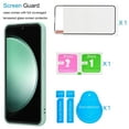 thumbnail image 4 of Ebizware for Samsung Galaxy S23 FE 5G Liquid Silicone Phone Case Cover, with Tempered Glass Screen Protector, Shockproof Full Body Protective Case Cover for Galaxy S23 FE 5G (Mint Green), 4 of 8