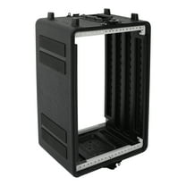 Wildnix Heavy-duty Rack Case with High-strength Twist Locks, Sturdy Feet, Rounded Corners, Secure Handle, and Waterproof Design for Amplifier Equipment Protection