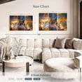 thumbnail image 4 of Elephant Stock Buddha Meditation Wall Art - Horizontal Multi Panel Canvas - Living Room Wall Decor - Religion And Spirituality Multi Panel - Orange And Blue Decor - 38" x 24", 4 of 8