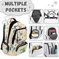 thumbnail image 6 of Yspwyqan School Backpack for Kids Teens, 600D Polyester Lightweight Boys Backpack, Multi-Pocket Fits 15.6 Laptop, Ice Cream Dino School Bag for Elementary Middle High, 6 of 7