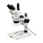 AmScope SM-1TSY-144S Professional Trinocular Stereo Zoom Microscope, WH10x Eyepieces, 7X-90X Magnification, 0.7X-4.5X Zo