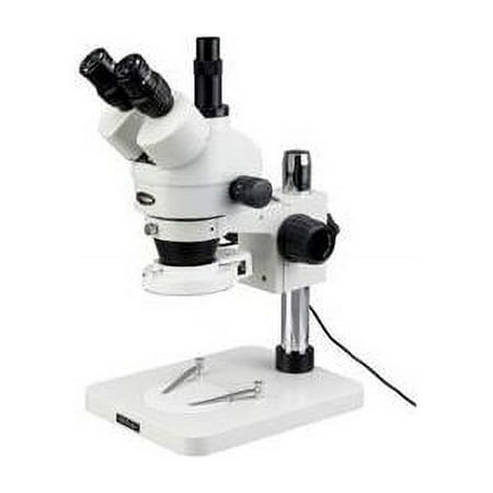 AmScope SM-1TSY-144S Professional Trinocular Stereo Zoom Microscope, WH10x Eyepieces, 7X-90X Magnification, 0.7X-4.5X Zo