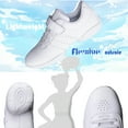 thumbnail image 5 of DADAWEN Girls Cheerleading Shoes White Athletic Training Sneakers Competition Sport Shoes 11.5 Little Kid, 5 of 5