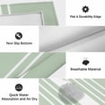 thumbnail image 6 of Outdoor Rug 3x5 ft Sage Green Vertical Stripes Outdoor Large Area Rug Non Slip Rubber Classic Striped Front Door Mat RV Rug Camping Carpet Patio Outdoor Rugs for Backyard Balcony Deck Porch Indoor, 6 of 9
