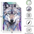 thumbnail image 3 of Dreamtimes Watercolor Wolf Head Kitchen Towels, 18 x 28 Inch Super Soft and Absorbent Dish Cloths for Washing Dishes, 4 PCS Reusable Multi-Purpose Microfiber Hand Towels for Kitchen, 3 of 7
