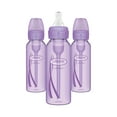 thumbnail image 5 of Dr. Brown's Natural Flow Anti-Colic Options+ Narrow Baby Bottle, Purple, 8oz, Slow Flow, 0m+, 3 Pack, 5 of 18