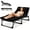 black, variant on SERABETTO Camping Cots,Outdoor Folding Sleeping Cot/Mat,Folding Chaise Lounge Chair with Pillow (Black)