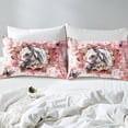 thumbnail image 4 of Farm Horse Bed Sheets Set for Kids Teens Adults Safari Animal Print Twin Sheet Set,Hippie Mandala Sheets Red Gradient Bed Set,Boho Flower Floral Flat Sheet, 4 of 6