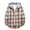 Khaki, variant on HKEJIAOI Men's Hooded Shirt Plaid Hoodie Stylish Outwear Jacket Long Sleeve Fall Casual Button Down Shirts with Flat Pocket