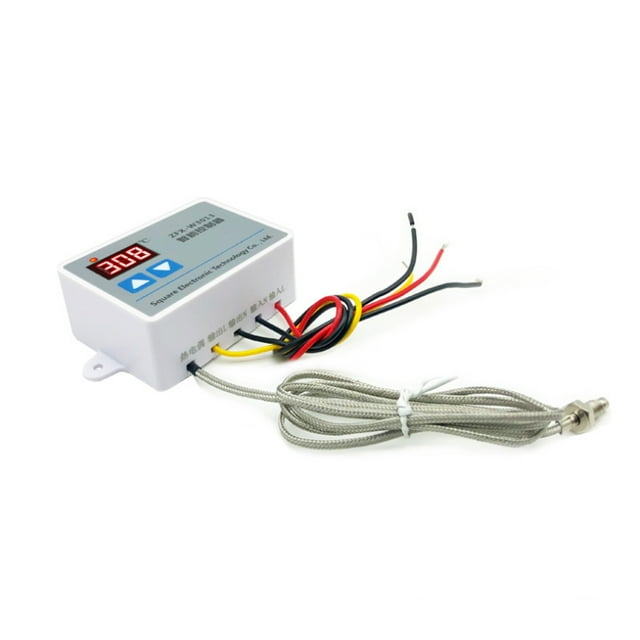 Controlador de temperatura Irfora Controlador de temperatura de microordenador digital inteligente ZFX-W3013, Mini interruptor de termostato para congelador, nevera, eclosión Irfora Controlador de temperatura