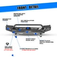 thumbnail image 4 of Heavy Duty Steel Front Bumper for 2025 Ram 1500,Full Width Front Bumper with Side Wings B & Bull Bar B, 4 of 11