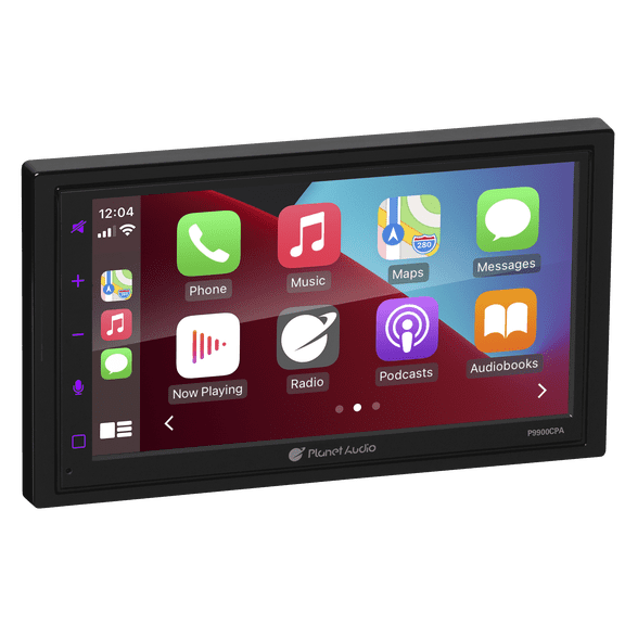 Restored Premium Planet Audio P9900CPA 2 Din Apple CarPlay Android Auto Car Audio Stereo System (Refurbished)