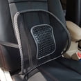 thumbnail image 5 of Cojín de malla ventilado para respaldo lumbar de silla de oficina y asiento de automóvil, cojín de malla negra para el conductor del automóvil, 5 of 5
