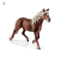 thumbnail image 1 of Miniature Horses Toy Detailed Texture High Simulation Decoration Accessories Farm Miniature Horses Animal Model Toy for Kids, 1 of 10