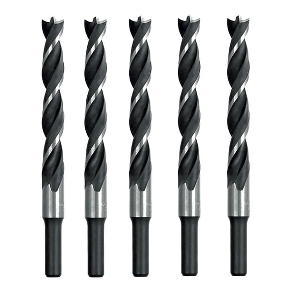 Ensemble de Perceuse à Pointe Brad 5/16 Pouces 5 Pcs Pointe Spur Pointe Stubby pour Menuiserie