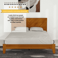 thumbnail image 4 of Galano Weiss Queen Bed With Headboard - Amber Walnut, 4 of 10
