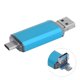 thumbnail image 2 of Disk 3 en 1 Disco flash USB 3.0 azul de alta velocidad de aleación de aluminio para computadoras de teléfonos móviles (128 GB), 2 of 9