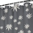 thumbnail image 4 of Marijuana Leaf Shower Curtain - Minimalist Weed Bathroom Decor - Waterproof Quick-Dry Fabric with Rust-Resistant Grommets - 72x84 Inches Includes 12 Hooks, 4 of 5