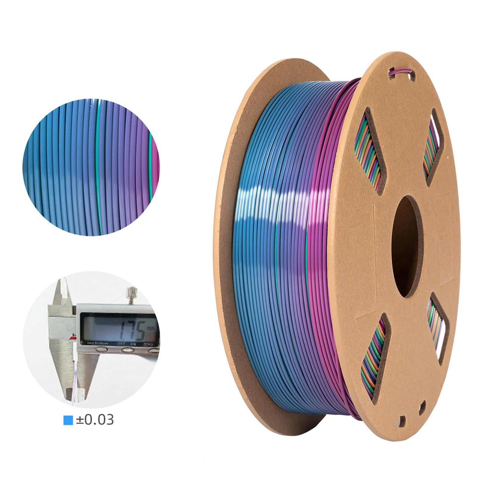 Wzmzjy 3D Printer Filament 1.75 mm Pla Filament Professional Multicolor Accessories 1kg Style A