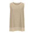 thumbnail image 5 of SNKSDGM Female Tank Tops for Women Trendy Summer High Neck Tank Tops for Women Pack Knit Tank Tops for Women Neck Sleeveless Tanks Summer Loose fit Trendy Casual Tee Shirts Soft Basic Vest M, 5 of 5