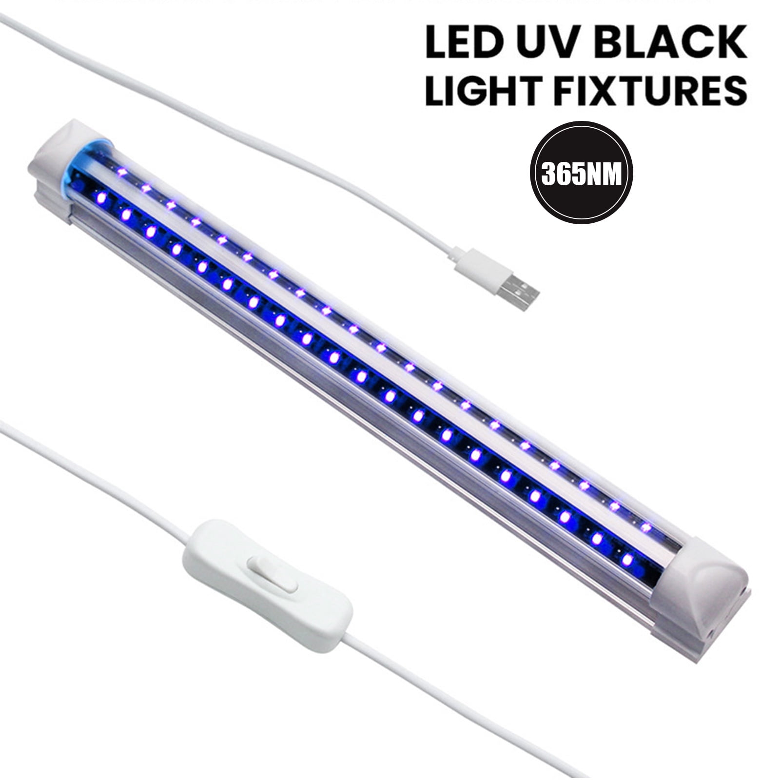 meest meesterwerk pepermunt 365nm 40 LED 5V 10W UV Ultraviolet Strip Light Bar Aousthop USB Party Lamp  Modern Art Style New 32cm - Walmart.com