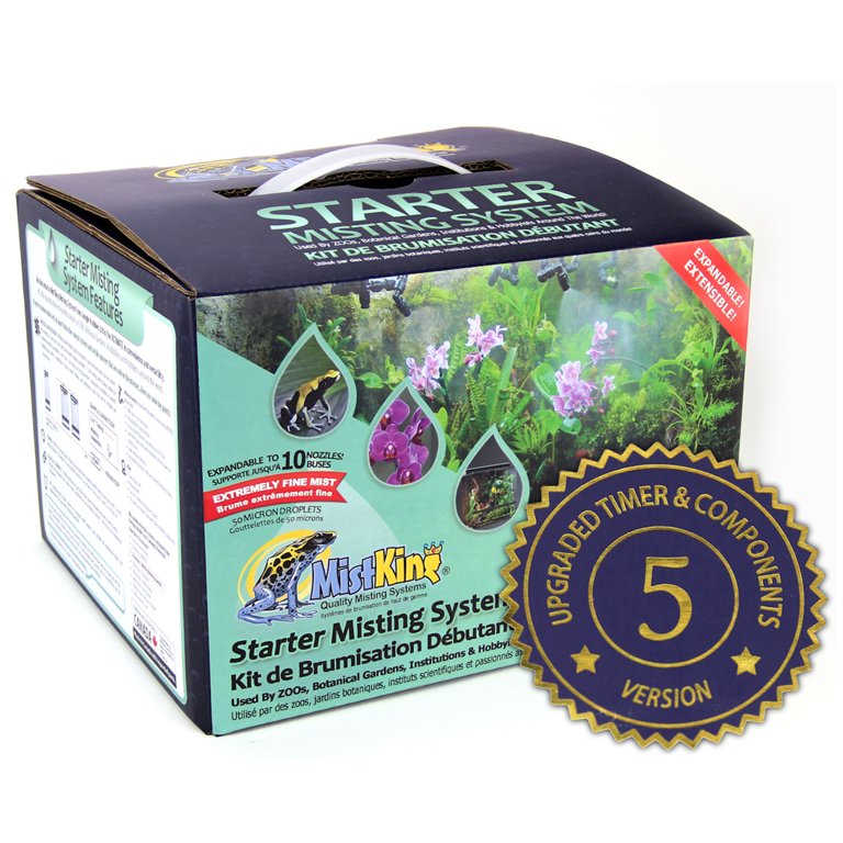 MistKing 5th Generation Starter Misting Kit for Patio, Greenhouse