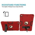 thumbnail image 3 of FIEWESEY Case for iPad 10.2 Inch 9th Gen,Kids Heavy Duty Shockproof Rugged With Stand Protective Case for Apple iPad 10.2 inch 7th/8th/9th Generation Tablet 2019/2020/2021 Released(Red/Black), 3 of 6