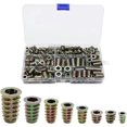thumbnail image 1 of 230 Pieces Zinc Alloy Hexagonal Threaded Insert, Nuts Threaded Inserts Insert, Nuts External Thread M4 M5 M6 M8 for Nut Tool Kit, 1 of 5