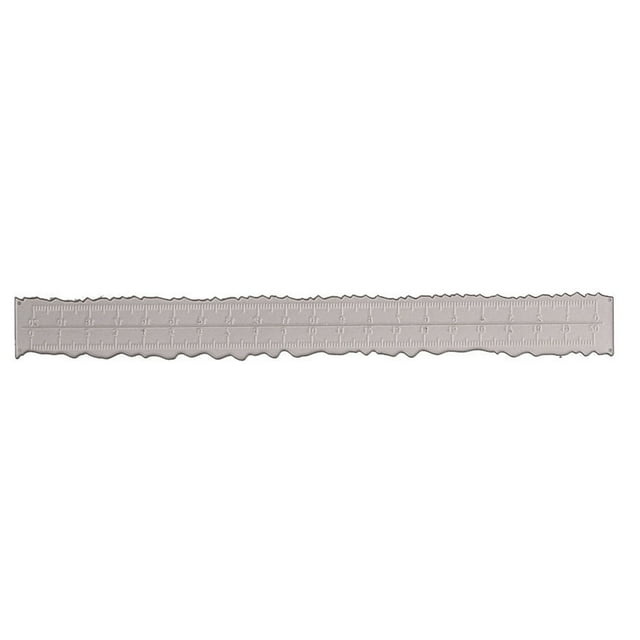 Paper Cutting Ruler, Accurate Easy Using Metal Paper Tearing Ruler Abrasion Resistant Unique Shapes Carbon Steel for Scrapbooking