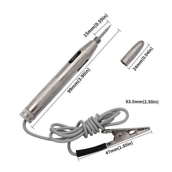 Electrical Voltage Tester Pen Probe Lamp Car Light Circuit Tester Lamp Detector B