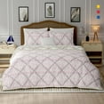 thumbnail image 3 of Color Sense 100% Cotton Printed Quilt Percale Set, Soft & Luxurious Feel, 3-Piece Percale Set Queen Jaipur, 3 of 9