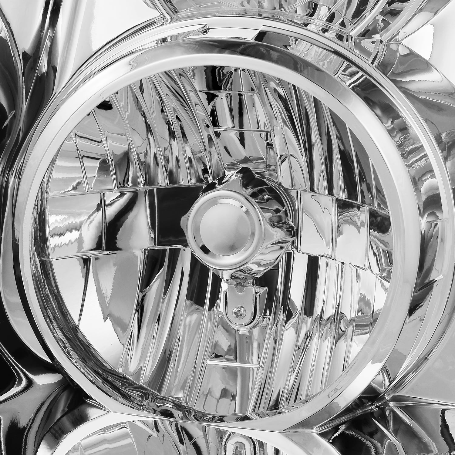 AKKON - For GMC Yukon XL Hybrid OE Replacement Chrome Bezel Headlights Driver/Passenger Head Lamps Pair