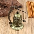 thumbnail image 4 of Small Bronze Lock and Dragon Striking Bell Ornament, Feng Shui Decorations and Handicrafts for Home, Gift, and Spiritual Displays,Gold, 4 of 8