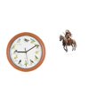 thumbnail image 1 of Reloj De Pared Acrílico Con Diseño De Caballero Y Pájaro, Pieza Central Decorativa, Colgante, Resistente Al Agua, Para Mesa, Decoración Del Hogar Y Paredes De Cocina., 1 of 8