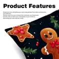 thumbnail image 2 of Gingerbread Man Chair Pillow Covers Set with Velvet Material, Unique Patterns, 16x16, 18x18, 20x20 Inches, 2 Items Included for Throw Pillows, Pillow Inserts, 2 of 6