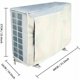 thumbnail image 5 of Funda para unidad de aire acondicionado de exterior, antinieve, impermeable, para todo tipo de clima, para aire acondicionado doméstico, diseño de malla de disipación de calor (plateada), 5 of 5
