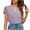 Purple, variant on RYRJJ Womens Floral Lace Sleeve Summer Tops Casual V-Neck T-Shirts Loose Cute Eyelet Shirts Short Sleeve Tee(White,S)