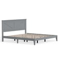 thumbnail image 4 of Farmhouse Solid Wood Platform Bed in King - Ultimate Grey, 4 of 10