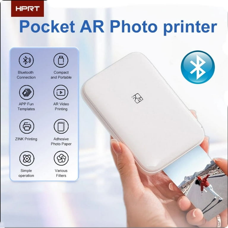 HPRT MT53 2x3 Inch Pocket Mini Color Photo Printer Smart Wireless