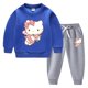 thumbnail image 3 of Hello Kitty otoño e invierno nuevos niños traje con capucha niños y niñas dibujos animados más terciopelo cálido pantalones de manga larga traje de dos piezas, 3 of 5