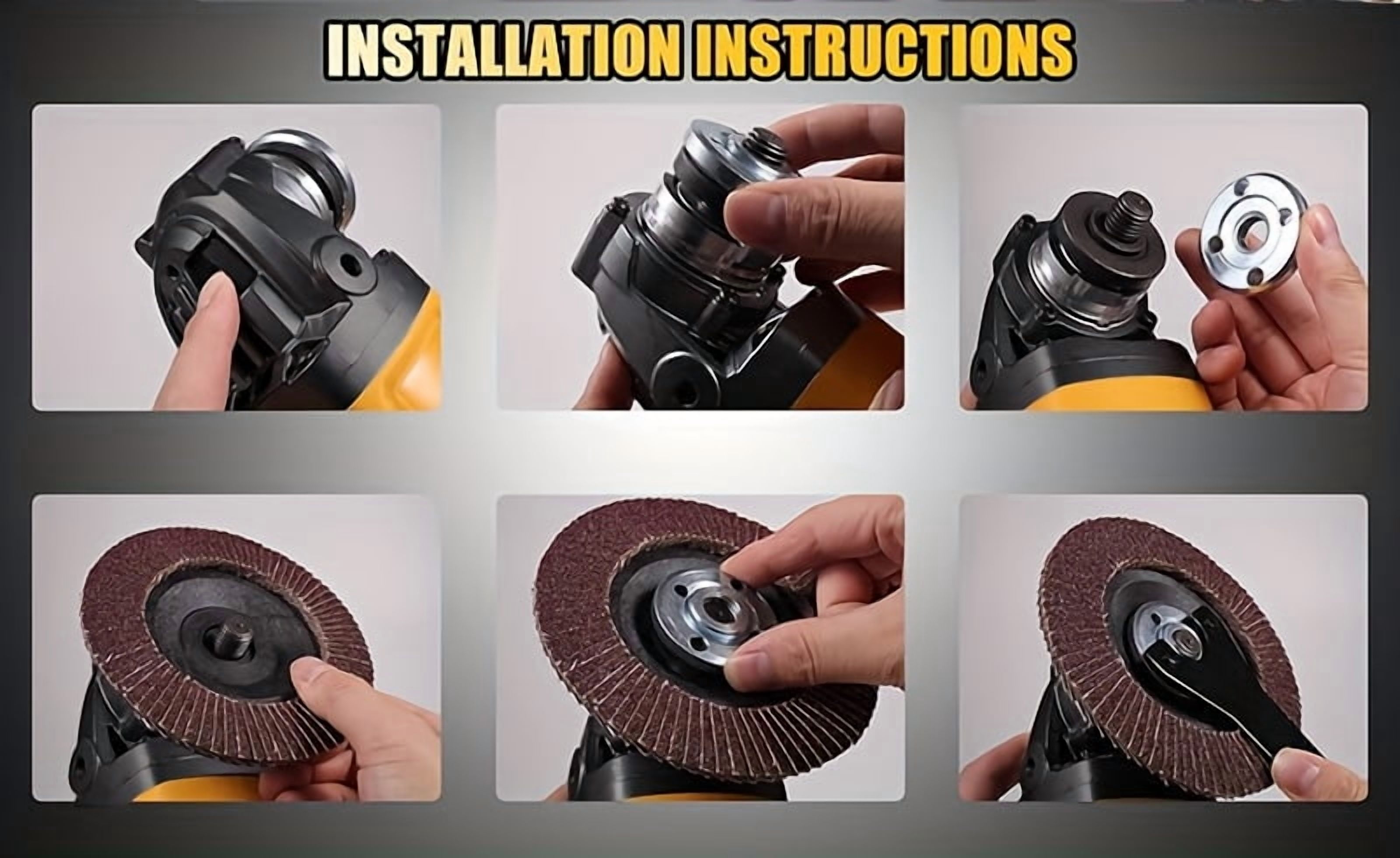 DGB Cordless Angle Grinder for Rust Removal and Surface Refinishing, Portable Electric Grinder for Metal Cleaning and Restoration, Handheld Grinder for Automotive and Home Restoration Projects