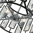 thumbnail image 3 of C Cattleya 4-Light Crystal Semi Flush Mount Ceiling Light Fixture - W13.5"xL13.5"xH13.75", 3 of 5