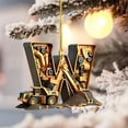 thumbnail image 4 of Beautynvta 26 Initial Letter Construction Vehicles Hanging Ornaments, Acrylic Christmas Alphabet Building Vehicle Pendant, Personalized Gifts Letter Hanging Ornament for Xmas Decor, W, 4 of 5