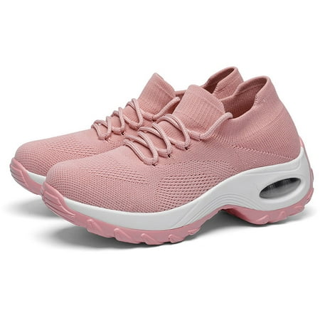 

Aayomet Womens Slip on Sneakers Thick Shoes Buffer Shoes Cushion Platform Mesh Women Rocking Bottom Shoes Shoes Women s Pink 6.5