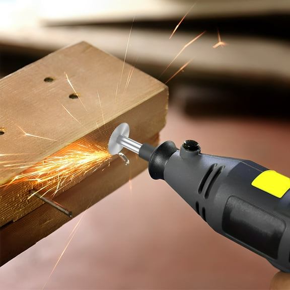 12Pcs Cutting Wheel Set for Rotary Tool HSS Circular Saw Blades Reusable Cutting Discs Multipurpose Cutting Wheels Kit with Hex Connecting Rods for Wood Plastic Soft Metal