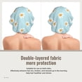 thumbnail image 2 of Yiaed Daisies Flowers Print Satin Bonnet Silk Bonnet Hair Bonnet for Sleeping Hair Bonnets, 2 of 6