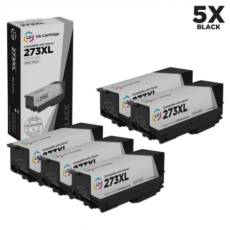LD Compatible Replacement for Epson 273XL / T273XL020 Pack of 5 High Yield Black Cartridges for use in Expression XP-520, XP-600, XP-610, XP-620, XP-800, XP-810 & (Epson Xp 610 Best Price)