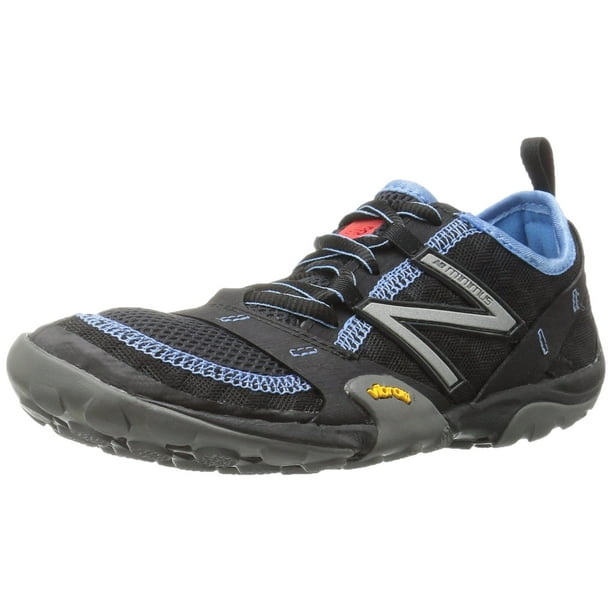 New Balance Women's WT10v1 Minimus Trail Running Shoe, Black/Blue, 5 B
