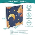 thumbnail image 5 of Bears and Moon Stars 3 Ring Binders 1.5 inch Hardcover File Folders with Interior Pockets A4 Size Organizer for School Office Hospital, 5 of 8